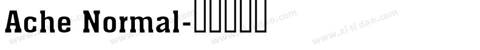 Ache Normal字体转换
